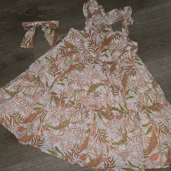 Rachel Zoe Orange and Green Floral Dress - Picture 8 of 11